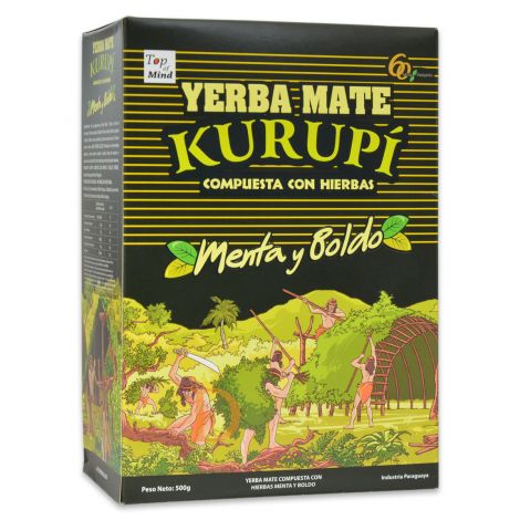 Yerba kurupi Menta y Boldo Edición Mitos - Lata de 500 gr